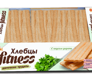 “Fitness” crackers with dill flavor