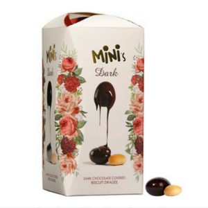 “Mini´s” chocolate biscuit dragees dark, milk, white150gr
