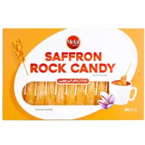 Saffron rock candy
