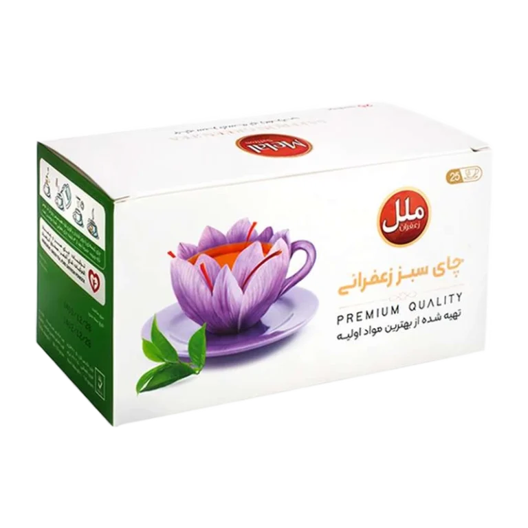 Saffron green tea