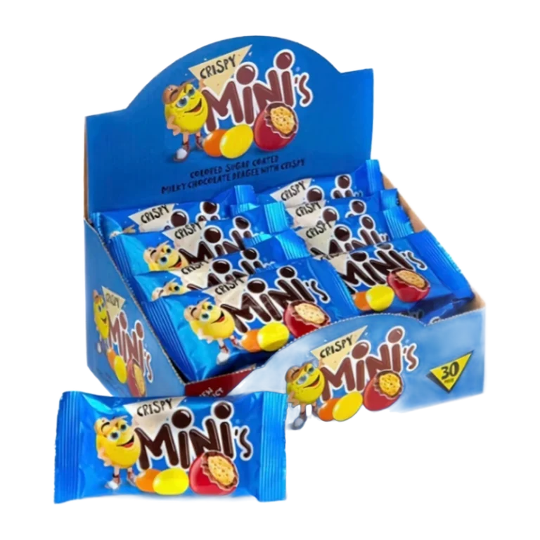 “Mini´s” Chocolate coated puffed rice dragee 35gr